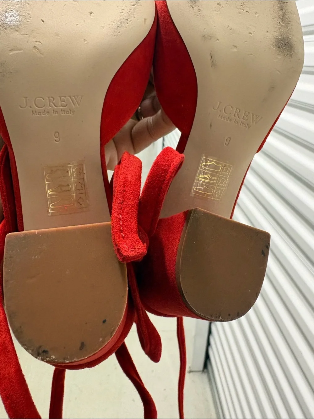 J. Crew Sophia Ankle Wrap Pumps in Suede. Size 9. Like New.